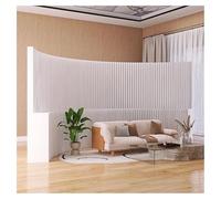 Room Dividers Panels, Panel Screens Home Office Room Divider With Shelves, Folding Screen Partition For Room Separation, Living Room Bedroom Decorative Wall Divider, Flex,White-L150 X W36 X H180 Cm