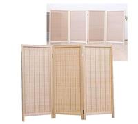 Room Dividers Panels, Short Room Divider,Portable Foldable Privacy Screen,Rattan Woven Blackout Fence Entrance Partition,Suitable For Study Office Kindergarten Living Roo,Brown-120X40Cm-3 Panels