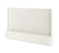 Room Dividers Portable Paper Room Partition With Storage Rack, Easy To Move Folding Screen Room Divider Tear Resistant, For Bedroom Living Room Office,White-13.12~16.4X4.,White-13.12~16.4X4.92X1.73Ft