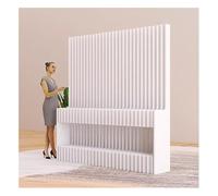Room Dividers Thick Paper Core Folding Room Divider For Space Separation, Flexible Adjustable Temporary Wall Partition With Shelves, Panel Privacy Screen For Home Office,One Color-L 200X H 180 Cm/78