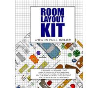Room Layout Kit: Now In Full Color. The perfect furniture lay out planner - Plan your home interior designs using this scaled room layout template