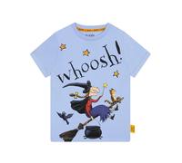 Room on the Broom Camiseta Niña | Camiseta Manga Corta Niña De Algodón | Ropa De Niños | Azul 3-4 años