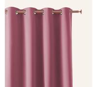ROOM99 Cortina Aura 140 x 230 cm con Ojales Plateados, Color Rosa, Tela Mate, fácil Montaje y Mantenimiento