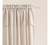 ROOM99 Cortina con Cinta fruncidora MIA, 140 x 250 cm de Ancho x Alto, Cortinas correderas Modernas, para salón, Dormitorio, Beige Claro, 1 Unidad
