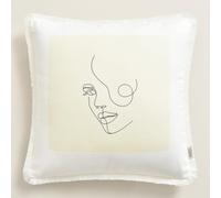 ROOM99 Ladies Bella - Funda de cojín Decorativa (45 x 45 cm, algodón), diseño Moderno