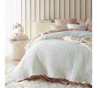 ROOM99 Molly Elegante Colcha en Color Crudo 240 x 260 cm Manta versátil como Colcha para Cama o Sofá, Ideal como Colcha para Cama y Sofá