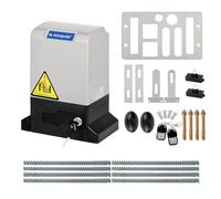 ROOMARK Motor Puerta Corredera,Abrepuertas de Puerta Corrediza Automática,Operador de Apertura de Puerta Abridor Automático,816 kg 2 Controles Remotos Motor puerta garaje basculante (370w) (370w)