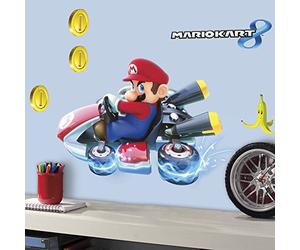 RoomMates 54388 RM - Mario Kart 8 - Adhesivo de Pared, PVC, Multicolor, 13 x 2,5 x 45,5 cm