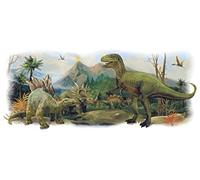 RoomMates - Adhesivo para Pared Gigante Escena de Dinosaurio, Multicolor