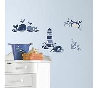 RoomMates - Adhesivos decorativos para pared, diseño de amigos del mar