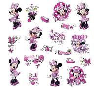 RoomMates Pegatinas de Pared Minnie Fashion Victim con Gemas, 104x26x2.5 cm