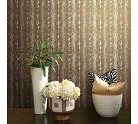 RoomMates RMK10693WP Papel pintado de piel de serpiente, blanco/dorado, despegar y pegar, 20.5 pulgadas x 16.5 pies