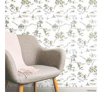 RoomMates RMK12440RL - Papel pintado para despegar y pegar con mapa de madera de Winnie The Pooh de 100 acres