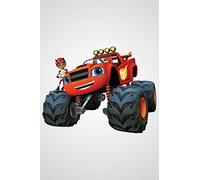 RoomMates RMK3119SCS Blaze & The Monster Machines Calcomanías de pared para despegar y pegar, multicolor