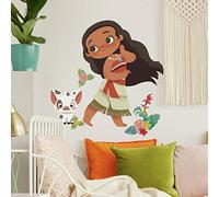 RoomMates RMK4236GM Vintage Moana Peel and Stick Calcomanías gigantes de pared, marrón, verde, rojo