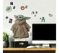 RoomMates RMK4477SCS The Mandalorian Baby Yoda Grogu - Calcomanías de pared para despegar y pegar