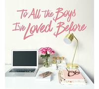 RoomMates RMK4695GM Netflix to All The Boys I've Loved Before Peel and Stick Calcomanías de pared, color rosa
