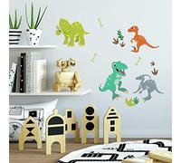 RoomMates RMK4762SCS Calcomanías de Pared para despegar y Pegar, Gris, Naranja, Verde, marrón, Bronceado