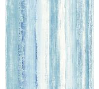 RoomMates RMK9061WP Papel tapiz de rayas de acuarela azul claro de 20.5 pulgadas x 16.4 pies