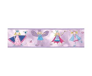 ROOMMATES Stickers Fairy Princess Peel & Stick Border repositionnables 12,7cm x 4,57 m