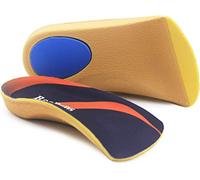 RooRuns Plantillas Ortopédicas 3/4 de Largo, Plantillas para la Fascitis Plantar Talón Acolchado para el Metatarso para Hombres y Mujeres, de Apoyo del Arco de Pies Planos, Sobrepronación, L