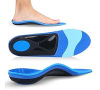 RooRuns Plantillas para fascitis plantar, plantillas resistentes para el soporte del arco para hombres y mujeres, plantillas ortopédicas para pies planos, espolones en el talón, arco caído, plantillas