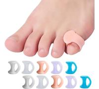 Roosea 10 Unidades Separadores de Dedos de Silicona Separadores de Dedos de Gel Correctores de Dedos del Pie Separador de Dedos de Silicona para la Prevención de la Fricción y el Alivio de Presión