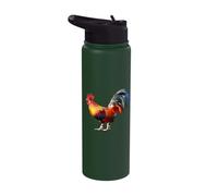 Rooster Country Decor Chicken Gallo Gifts Rooster Stainless Steel Insulated Water Bottle