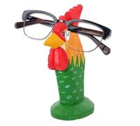 Rooster Glasses Stand - Decorative Animal Eyewear Holder, Novelty Display Rack with Stable Base, Desktop Spectacle Organizer, Fun Table Ornament, Creative Storage Accessory for Keeping Glasses Visible