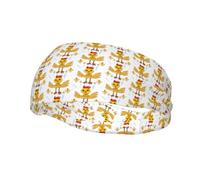 Rooster in The Square - Banda deportiva absorbente del sudor, transpirable, unisex, adecuada para correr, fitness, baloncesto