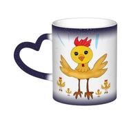Rooster in the Square - Tazas de café térmicas de cerámica de 325 ml para hombre y mujer