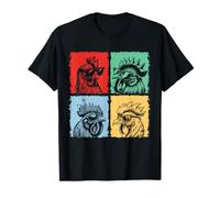 Rooster Wearing Sunglasses Photobooth Selfie Farm Chicken Camiseta