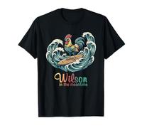 Rooster Wilson in The Meantime - Divertidas Camisetas de Tendencia humorística Camiseta