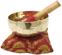 Root and Om Chakra C Note - Cuenco tibetano martillado a mano para meditación tibetana de 4.5 pulgadas, cuenco antiguo para yoga