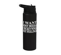 Root Beer Apparel | El mejor diseño divertido para amantes de las alas de pollo Stainless Steel Insulated Water Bottle