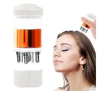Root Comb Applicator, botella de aceite de cabello, 2,7 x 5,7 cm, 1,06 x 2,24 pulgadas, cepillo portátil para masajeador, color y gris compacto Scalp Brush Massager, acero inoxidable