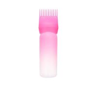 Root Comb Bottle - 6 Ounce Reusable Oil Applicator Shampoo Bottles | Scalp Comb Root Combs With Graduated Scale Precise Application For Salon & Home Use, Roots Applicators