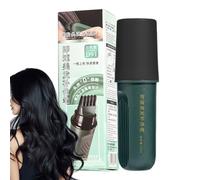 Root Concealer Comb, Hair Color Stick, 1.18x1.18x4.33 inches Sweat Resistant Coverage Tool, Travel Size, Dark Shade, Waterproof Application Wand for Daily Touch, Men's Grooming, Salon