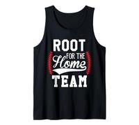 Root for The Home Team Baseball Game Day Funny Baseball Mom Camiseta sin Mangas