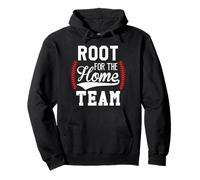 Root for The Home Team Baseball Game Day Funny Baseball Mom Sudadera con Capucha