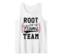 Root for The Home Team Baseball Mom Funny Baseball Game Day Camiseta sin Mangas