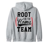 Root for The Home Team Baseball Mom Funny Baseball Game Day Sudadera con Capucha