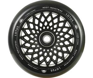 Root Industries Lotus Stunt-Scooter - Rollo de 110 mm + pegatina Fantic26 (negro/PU)