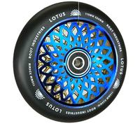 Root Industries Lotus Stunt-Scooter - Rueda de 110 mm + pegatina Fantic26 (Radiant Blue Ray/Pu Negro)