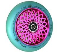 Root Industries Lotus Stunt-Scooter - Rueda Patinete de 110 mm + pegatina Fantic26 (rosa/poliuretano isotope)