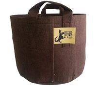 Root Pouch Mejor (5 galones) (paquete de 10). Las mejores macetas de jardín de aireación de tela y bolsas de cultivo. Hecho de botellas de agua recicladas y productos de cáñamo natural. Cultiva