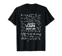 Root Square 324 18 Years Birthsay Math And Physics Camiseta