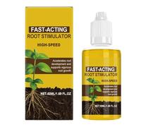 Root Stimulator for Plants, Liquid Root Growth Fertilizer with Natural Nutrients, Concentrated Formula for Indoor Flowers Vegetables Garden Soil and Hydroponic Systems 3.7x3.7x9.3cm
