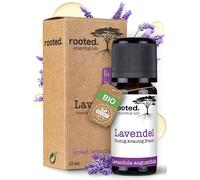 rooted.® Aceite esencial de lavanda BIO 10 ml - Lavandula angustifolia - 100% puro - Para aromaterapia, difusor, ambientador y velas