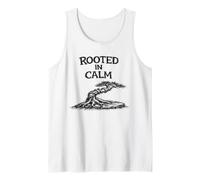 Rooted in Calm Camisa Divertida de jardinería Zen Camiseta sin Mangas